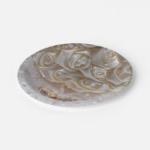 7060-Bruidsboeket met trouwringen Papieren Bordje (Gekanteld)