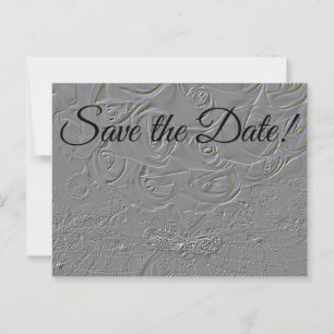 7060-E-Embossed Boeket & Ringen Briefkaart