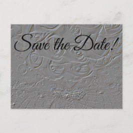 7060-E-Embossed Boeket & Ringen Briefkaart