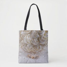 7060-Trouwboeket met ringen Tote Bag