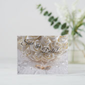 7060-Trouwboeket & Ringen Briefkaart (Staand voorkant)