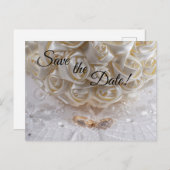 7060-Trouwboeket & Ringen Briefkaart (Voorkant / Achterkant)