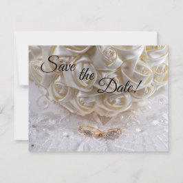 7060-Trouwboeket & Ringen Briefkaart
