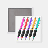 7065Kleurrijke pennen Magneet (Voorkant / Achterkant)