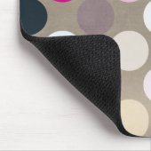 7096_polka-stippen-44-roze-bruine POLKA DOTS HOT P Muismat (Hoek)