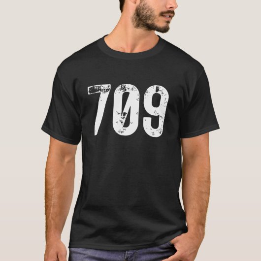 709 Area Code Newfoundland Labrador Mobile Area Co T-shirt (Voorkant)