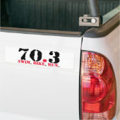 70.3 Swim Bike Run Bumpersticker (Op Truck)