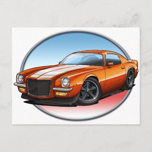 70-73 Oranje W Camaro.png Briefkaart (Voorkant)