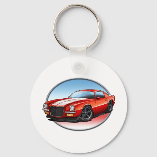70-73 Red W Camaro.png Sleutelhanger (Voorkant)