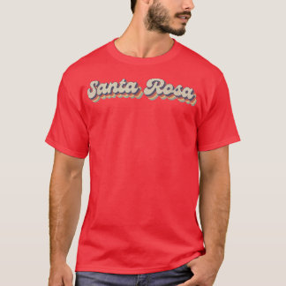 70-80-s Amerikaanse City Santa Rosa T-shirt