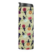 70 Afro plukken en bloemen Thermosbeker (Geroteerd rechts)