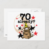 70 Al verjaardag Briefkaart (Voorkant / Achterkant)