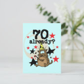 70 Al verjaardag Briefkaart (Staand voorkant)