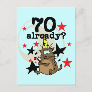 70 Al verjaardag Briefkaart