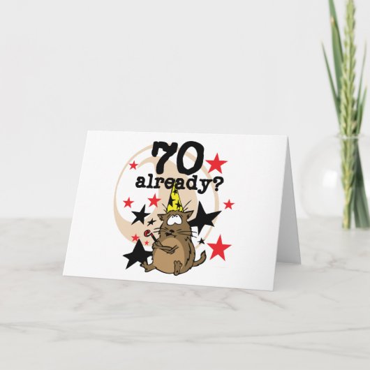 70 Al verjaardag Kaart (Voorkant)