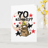 70 Al verjaardag Kaart (Gele Bloem)