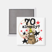 70 Al verjaardag Magneet (Voorkant / Achterkant)
