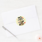 70 Al verjaardag Ronde Sticker (Envelop)