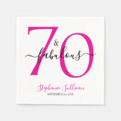 70 And Fabulous Birthday Party  Servet (Voorkant)