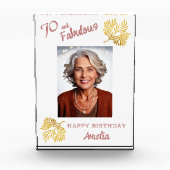 70 and Fabulous Foliage 70e verjaardag Fotoblokken (Voorkant)