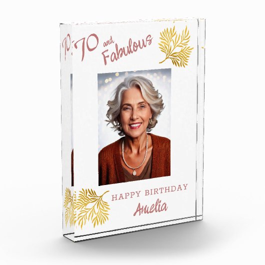 70 and Fabulous Foliage 70e verjaardag Fotoblokken (Links)