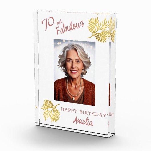 70 and Fabulous Foliage 70e verjaardag Fotoblokken (Rechts)