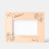 70 and Fabulous Foliage 70e verjaardag Gegraveerde Lijstjes (Voorkant)