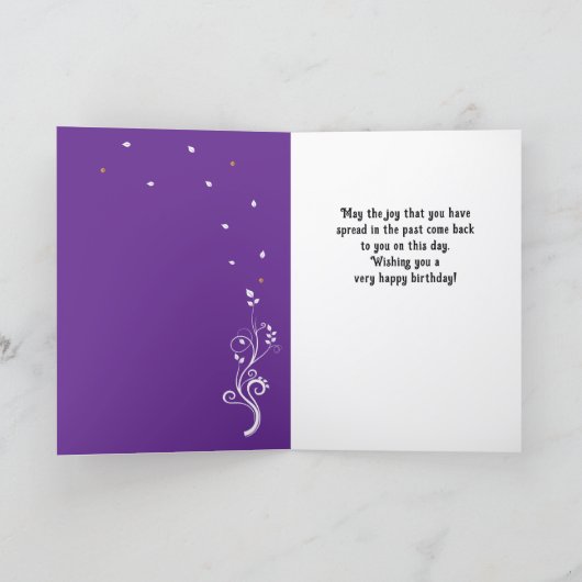 70 and Fabulous Foliage 70th Birthday Photo Kaart (Binnen)