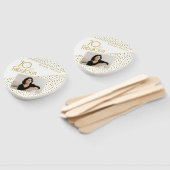 70 and Fabulous Gold Glitter Photo 70th Birthday  Handwaaier (Niet-gemonteerd)