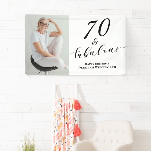 70 and Fabulous Seventy Birthday Photo Script Spandoek (Insitu)