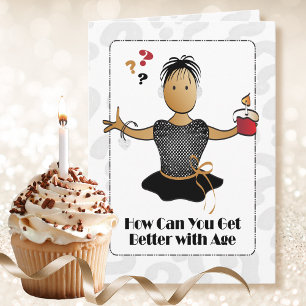 70 Birthday Card op persoonlijke titel voor haar Kaart