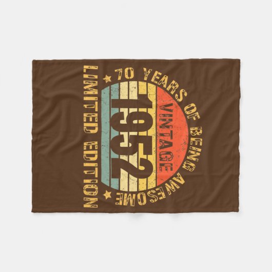 70 'Birthday' decorations Mannen 70th BDay Fleece Deken (Voorkant (Horizontaal))