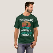 70 Birthday Kitesurf Legend Kiteboard 70 Year Old T-shirt (Voorkant volledig)