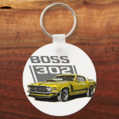 70 Boss 302 Yellow Sleutelhanger (Voorkant)