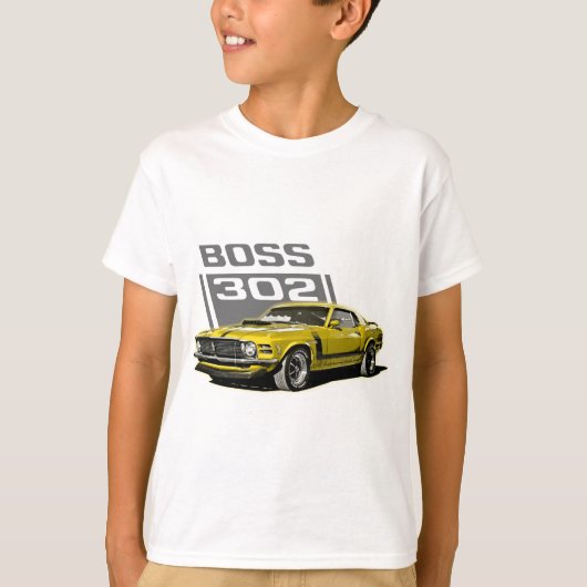 70 Boss 302 Yellow T-shirt (Voorkant)