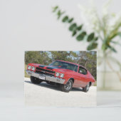 70' Chevy Chevelle SS 454 LS6 Briefkaart (Staand voorkant)