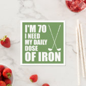 70 dagelijkse dosis ijzeren golfer party servetten (Insitu)