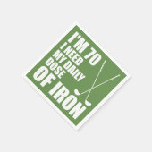 70 dagelijkse dosis ijzeren golfer party servetten (Hoek)