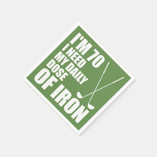 70 dagelijkse dosis ijzeren golfer party servetten (Hoek)