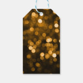 70 dagen Disco Birthday Gold Glitter Ball Hartelij Cadeaulabel (Achterkant)