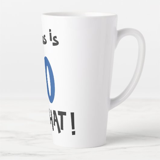 70 Dan wat Leuke Positieve Typografie 70ste Verjaa Latte Mok (Rechts)