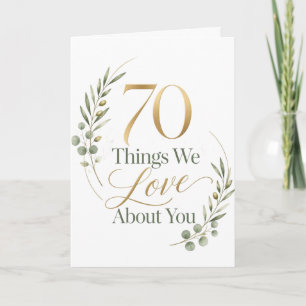70 Dingen Die We Van Jou Liefhebben Echtgenote Kaart
