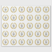 70 Dus wat een grappige Laurel Krans Kroon 70e ver Cadeaupapier (Vlak)