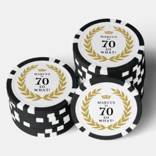 70 Dus wat een grappige Laurel Krans Kroon 70e ver Poker Chips
