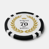 70 Dus wat een grappige Laurel Krans Kroon 70e ver Poker Chips (Enkel)