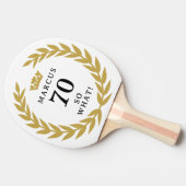 70 Dus wat een grappige Laurel Krans Kroon 70e ver Tafeltennisbatje (Zijkant)