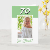 70 Dus wat een Inspirerend foto 70ste verjaardag K Kaart (Gele Bloem)