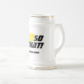 70 Dus wat een Inspirerend Typografie 70th Birthda Bierpul (Voorkant rechts)