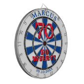 70 dus wat Funny Quote 70th Birthday Dartboard Dartbord (Voorkant Links)