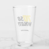 70 dus wat Funny Quote Modern 70th Birthday Glas (Achterkant)